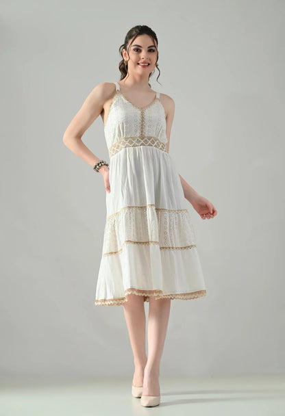 Serenade Schiffli Lace Dress