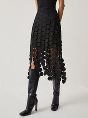 Laser Cut Double Layered Skirt