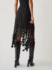 Laser Cut Double Layered Skirt