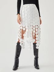 Laser Cut Double Layered Skirt