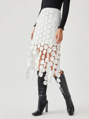 Laser Cut Double Layered Skirt