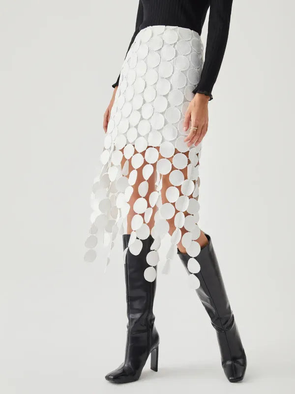 Laser Cut Double Layered Skirt