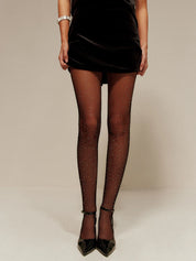 Fishnet Rhinestone Stockings