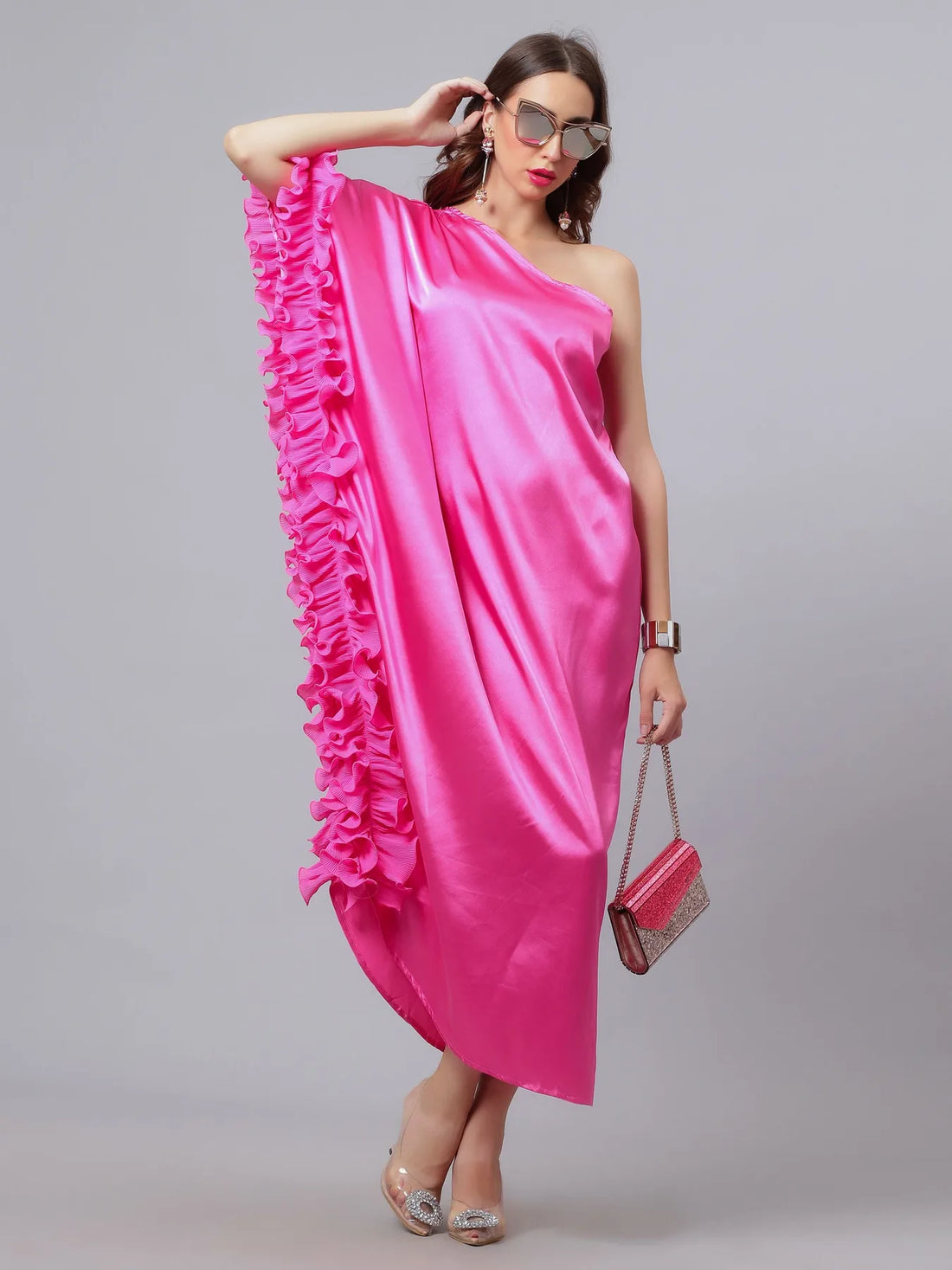 Ruffled Slip Dress