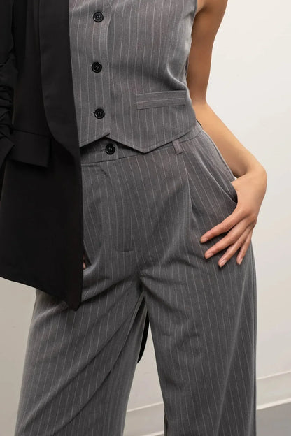 Pinstripe Two-Piece Set