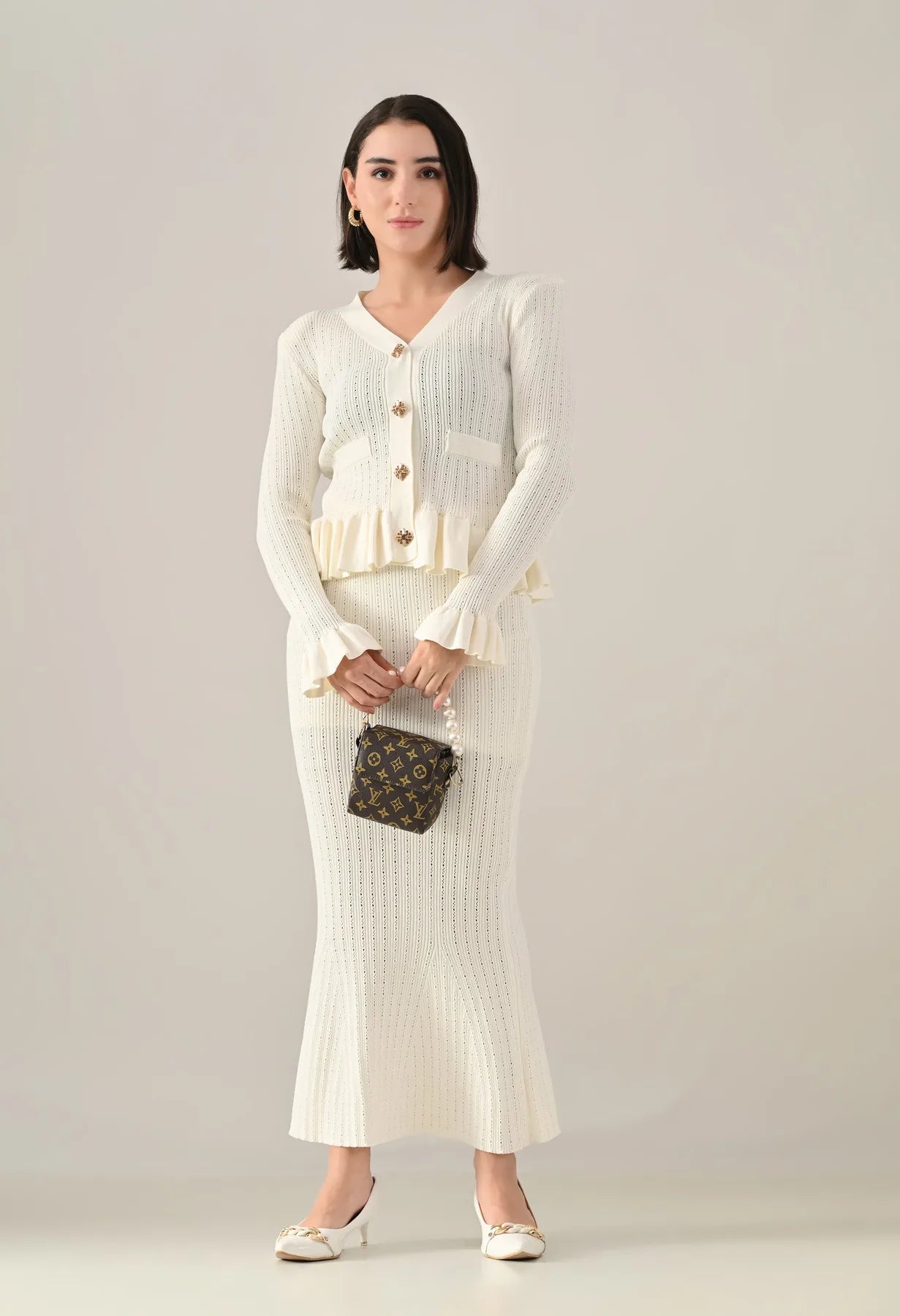 Ruffle Grace Knit Co-ord Set