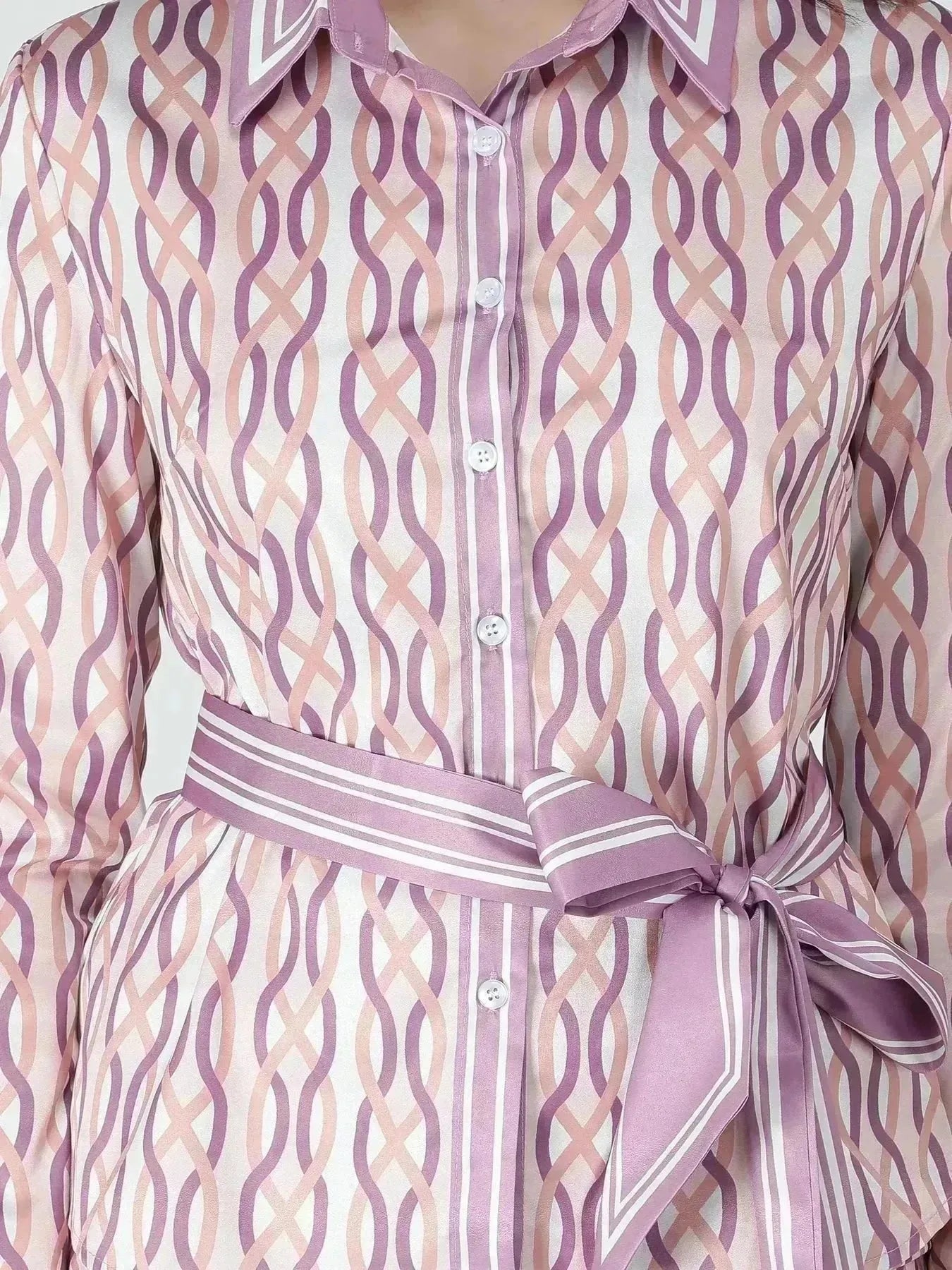 Chain Print Two-Piece Set