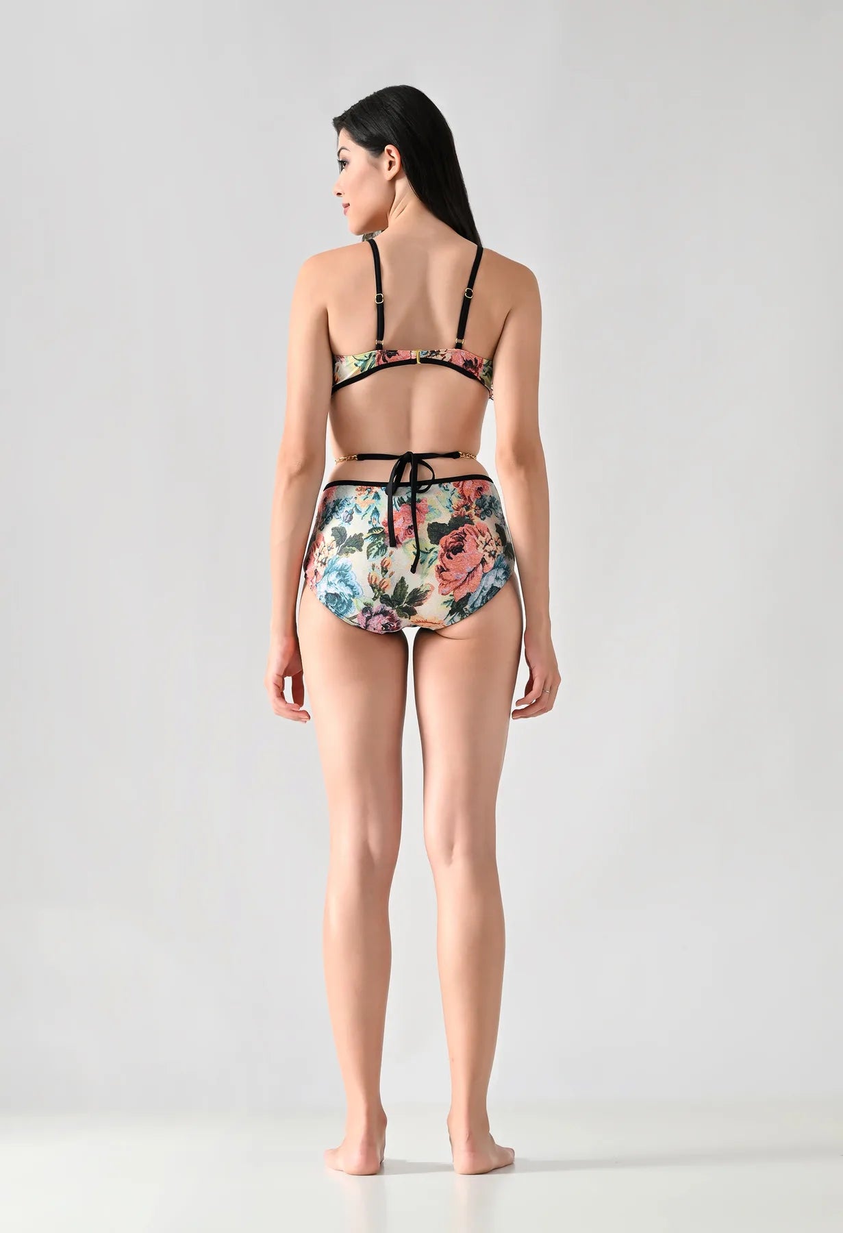 Corset-Style Monokini With Sarong