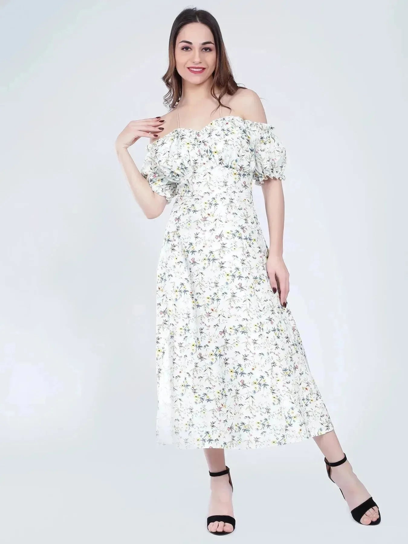 Ditsy Flower Print Dress