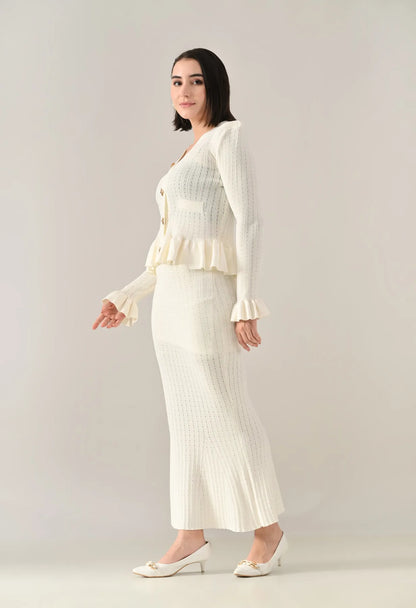 Ruffle Grace Knit Co-ord Set