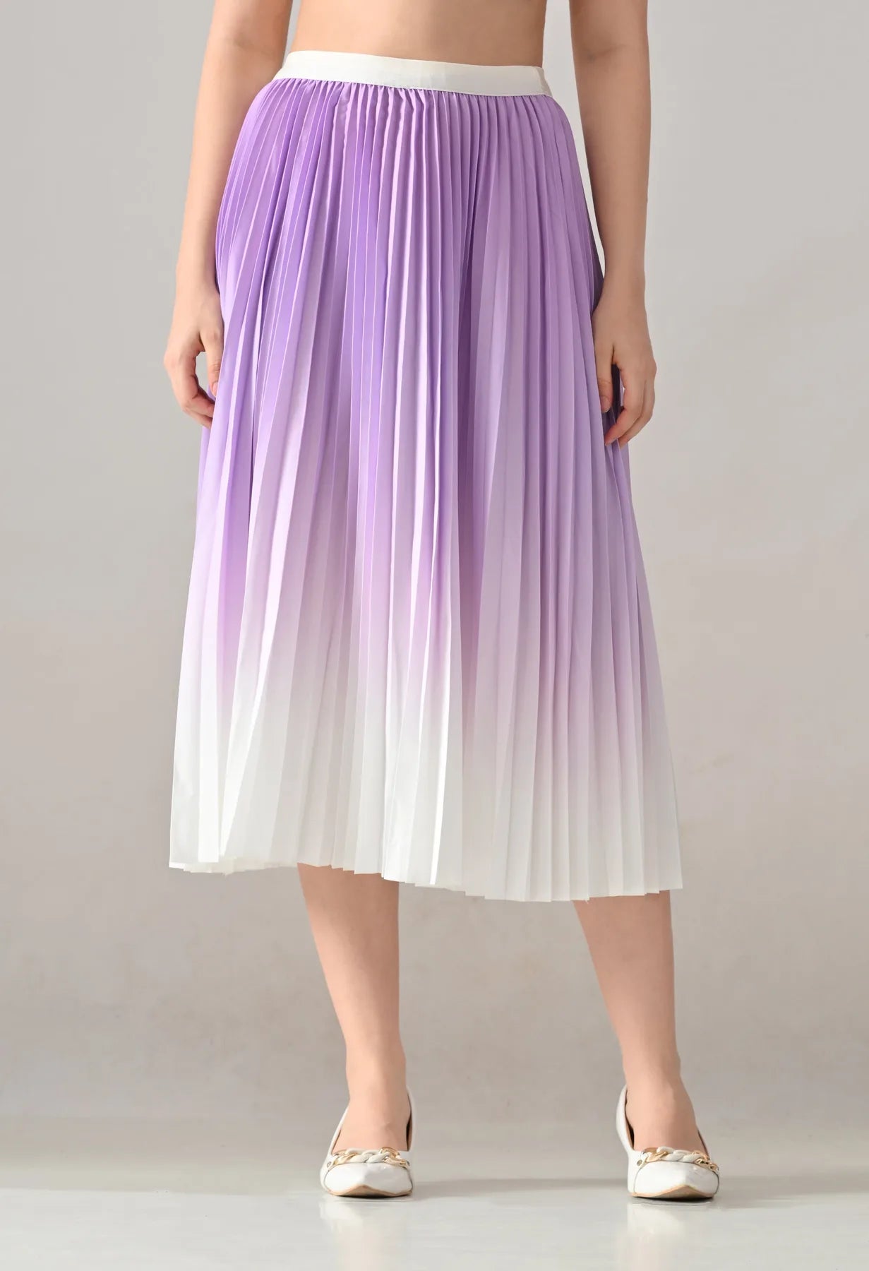 Ombre Pleated Two-Piece Set