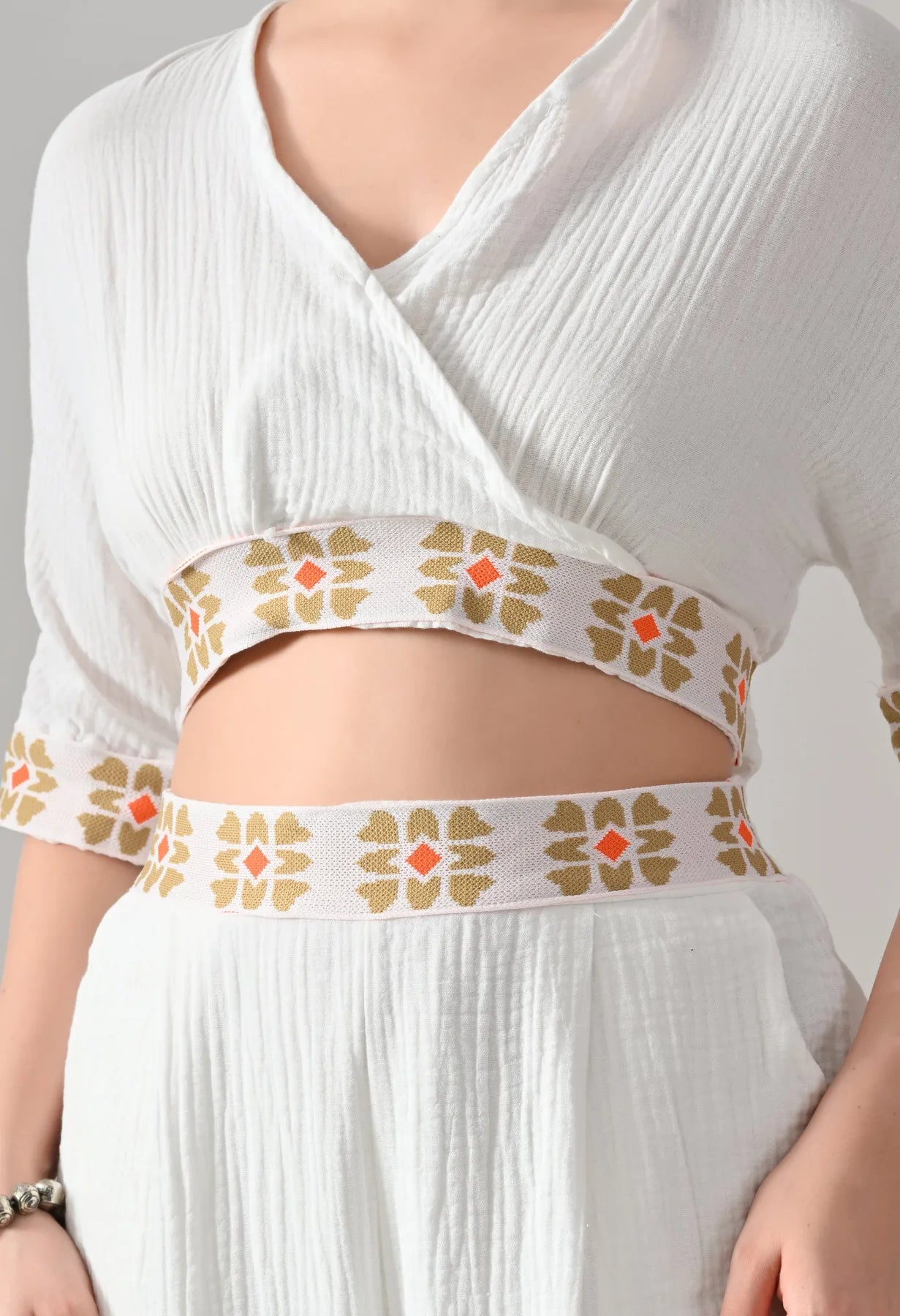 Embroidered Two-Piece Set