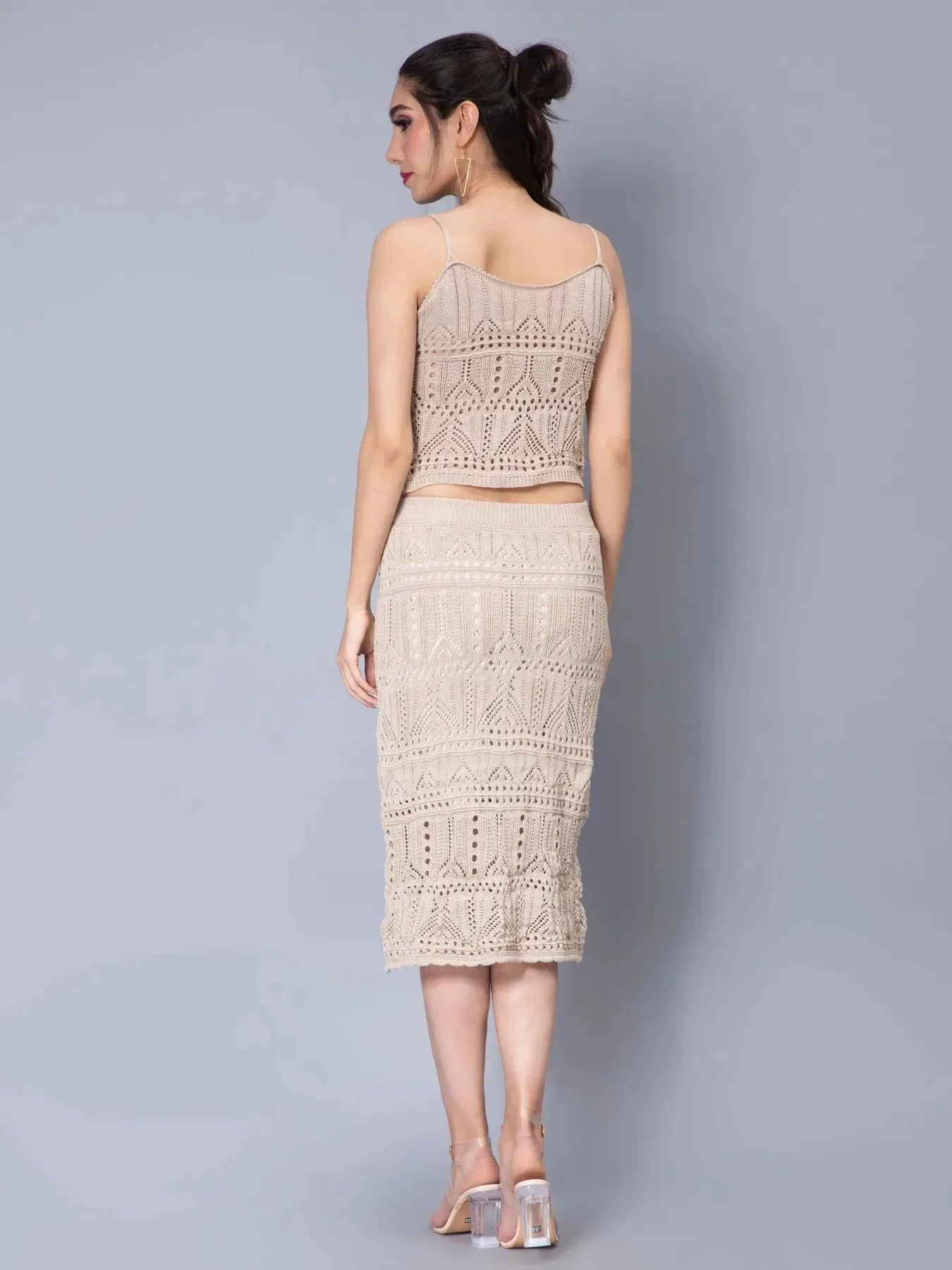 Crochet Cami and Skirt Two Piece set