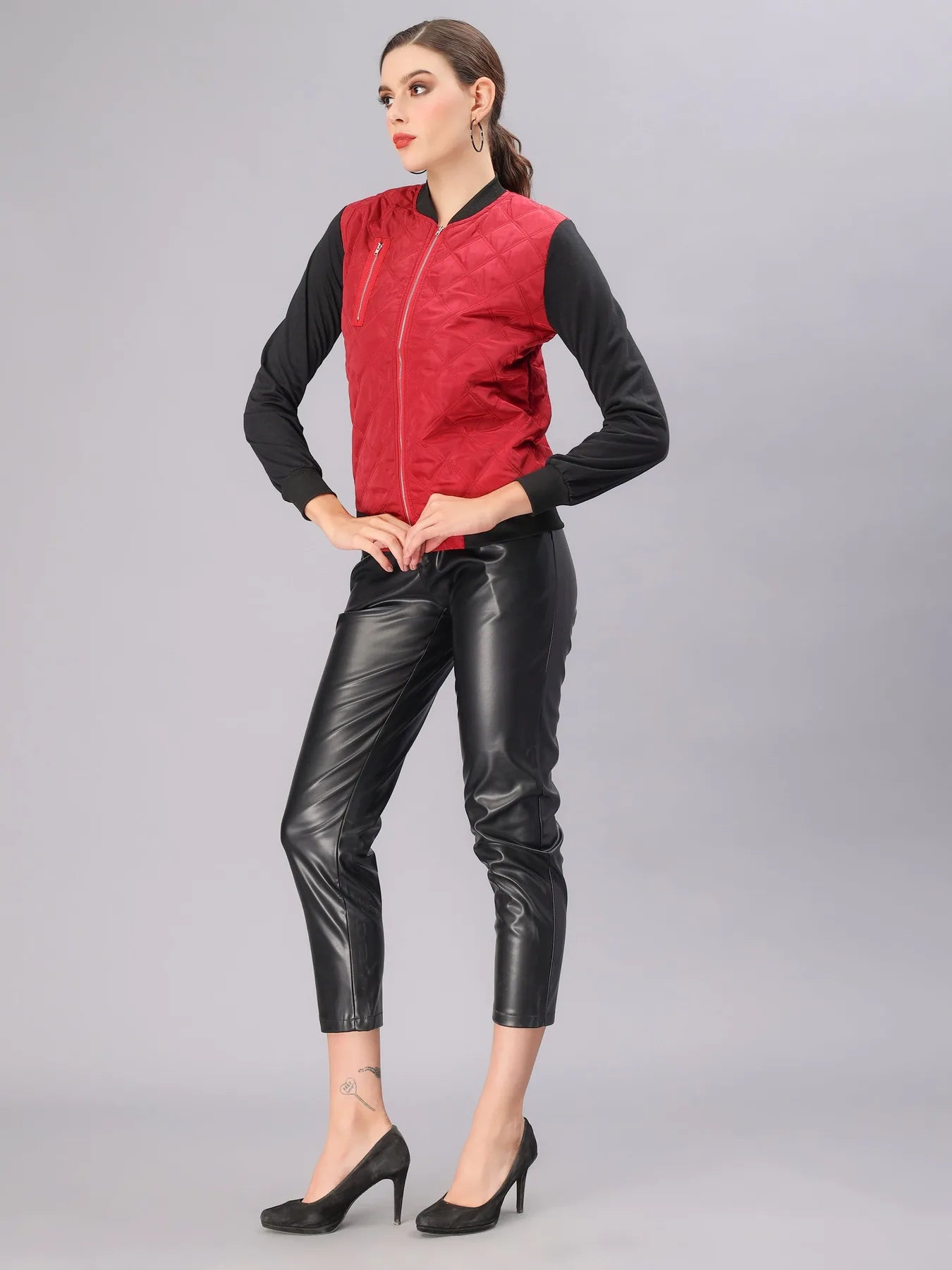 Zipper Bomber Jacket