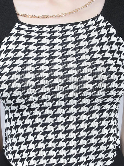 Herringbone Knitted Top
