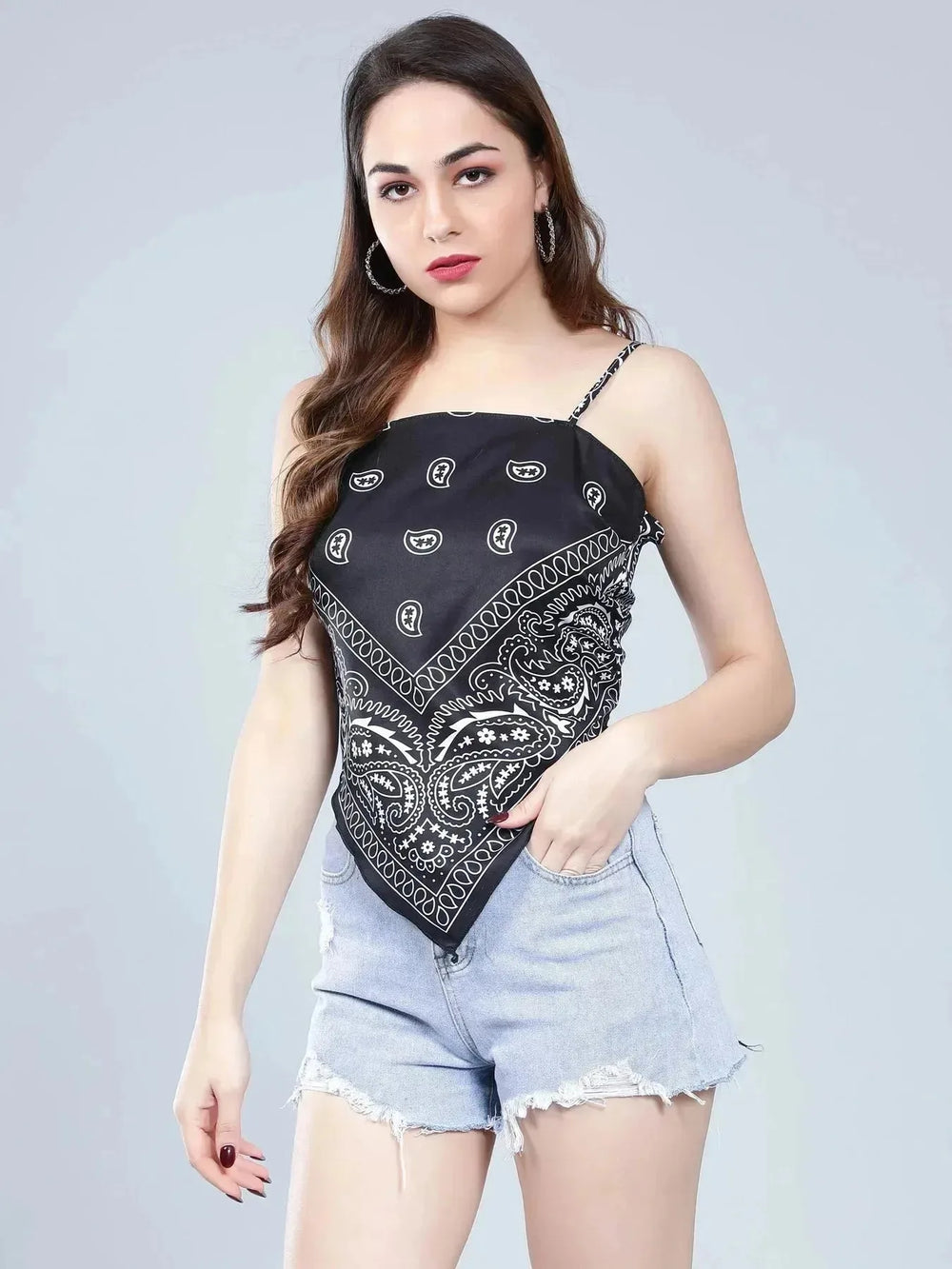 Backless Scarf Top