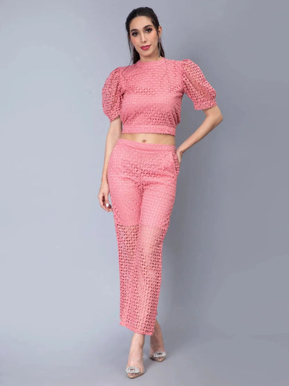 Schiffli Two-Piece Set