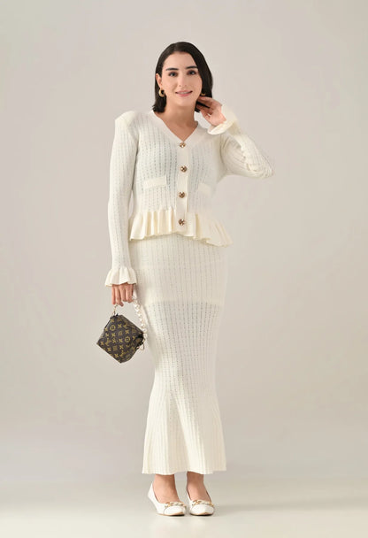 Ruffle Grace Knit Co-ord Set