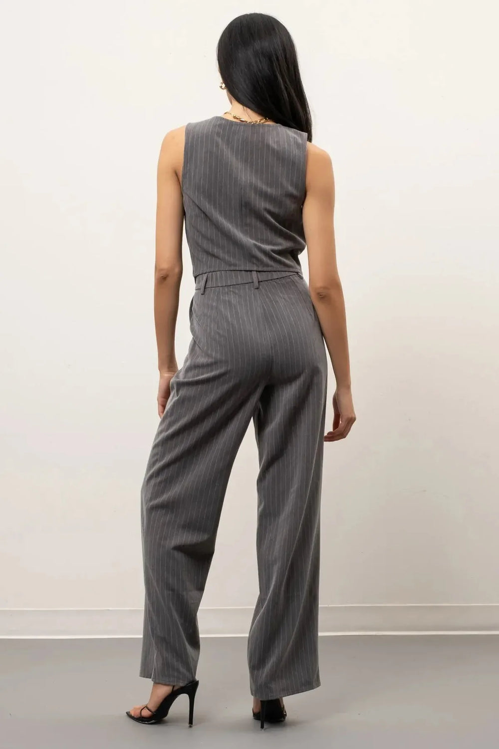 Pinstripe Two-Piece Set