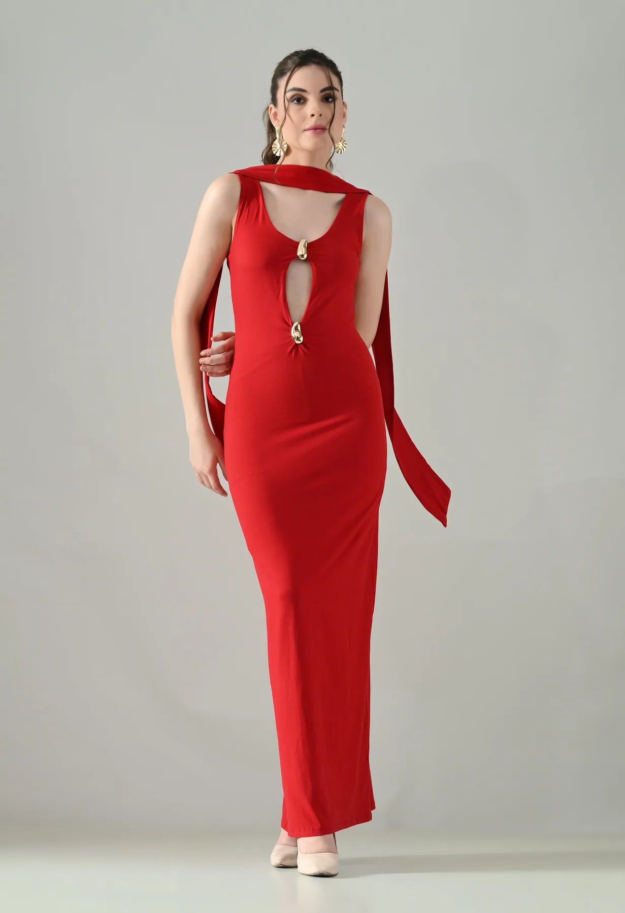 Golden Grace Maxi Dress