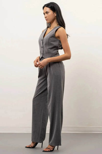 Pinstripe Two-Piece Set