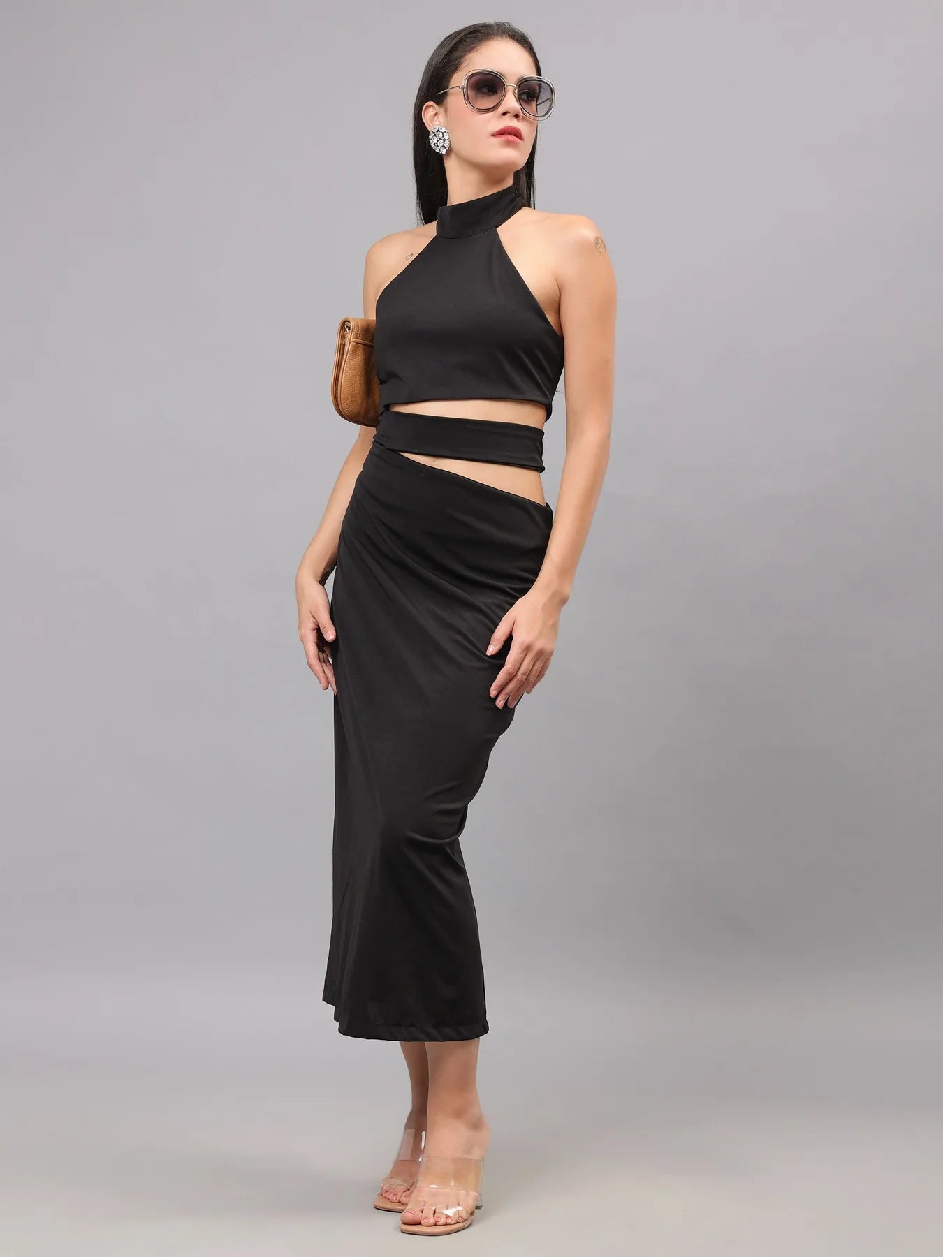 Cut Out Fitted Dress