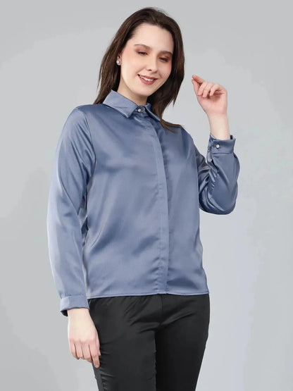 Glossy Satin Shirt