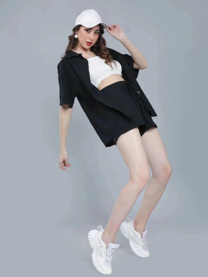 Shirt Shorts Two-Piece Casual Set