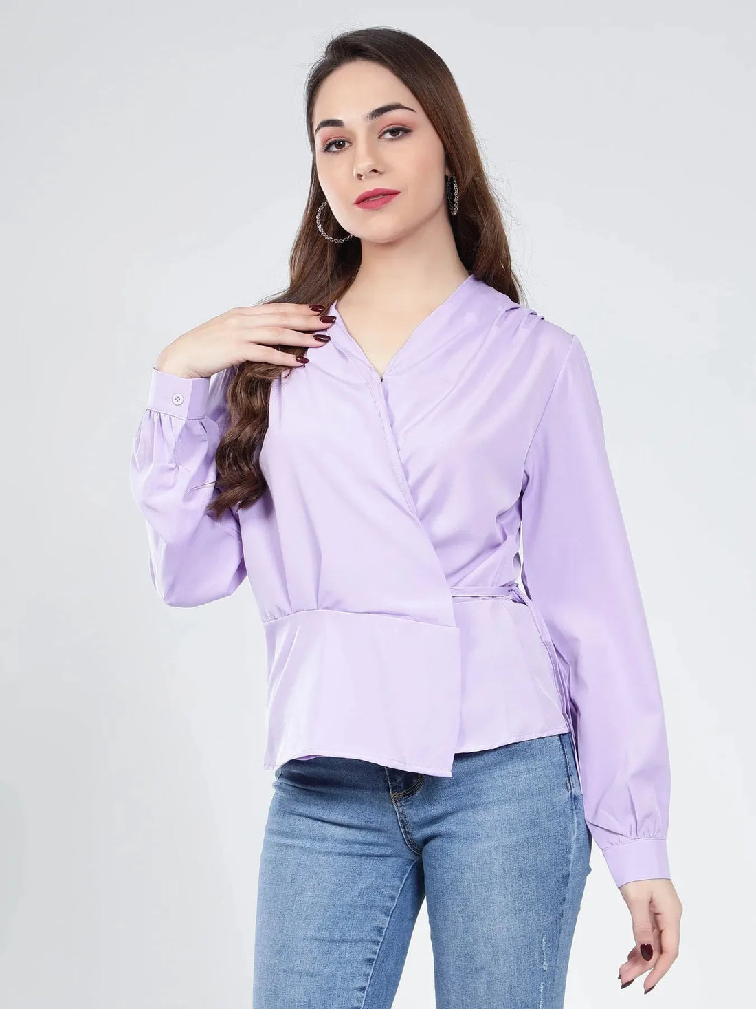 Front Overlap Top with Tie Ups