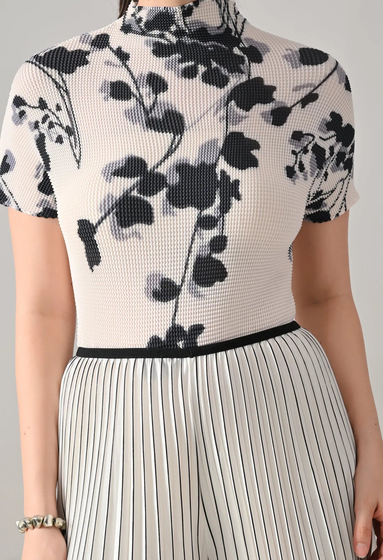 Textura Pleated Two-Piece Set