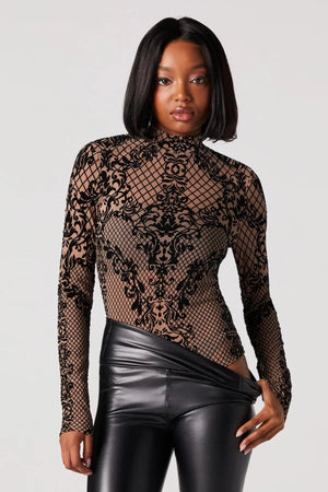 Elegant Mesh Bodysuit