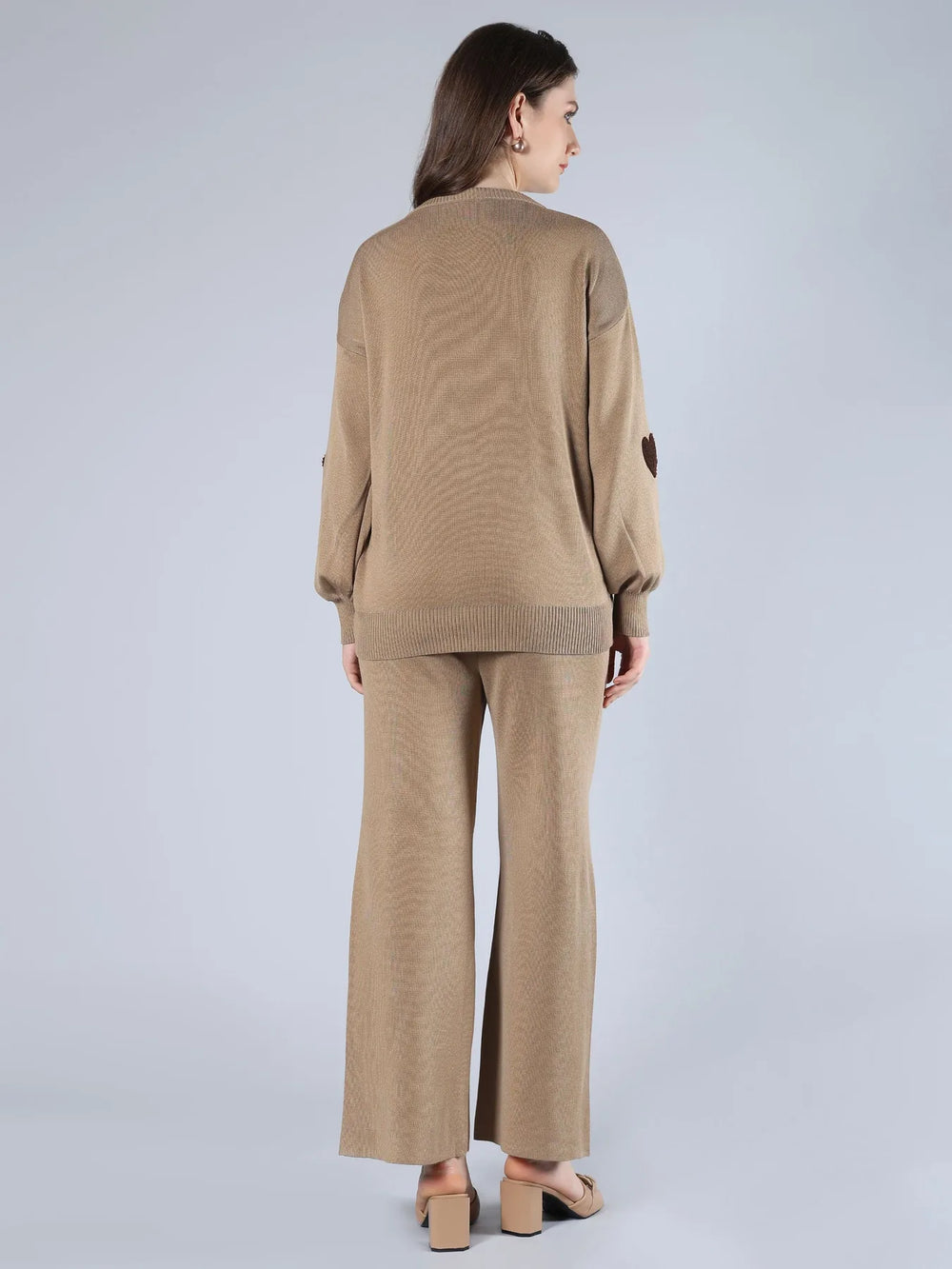 Heart Knitted Two Piece Set