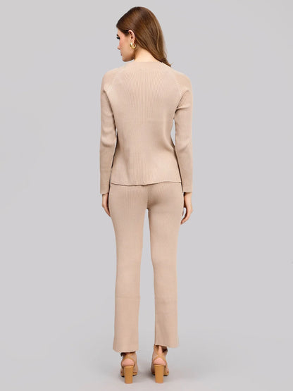 Casual Knitted Two Piece Set