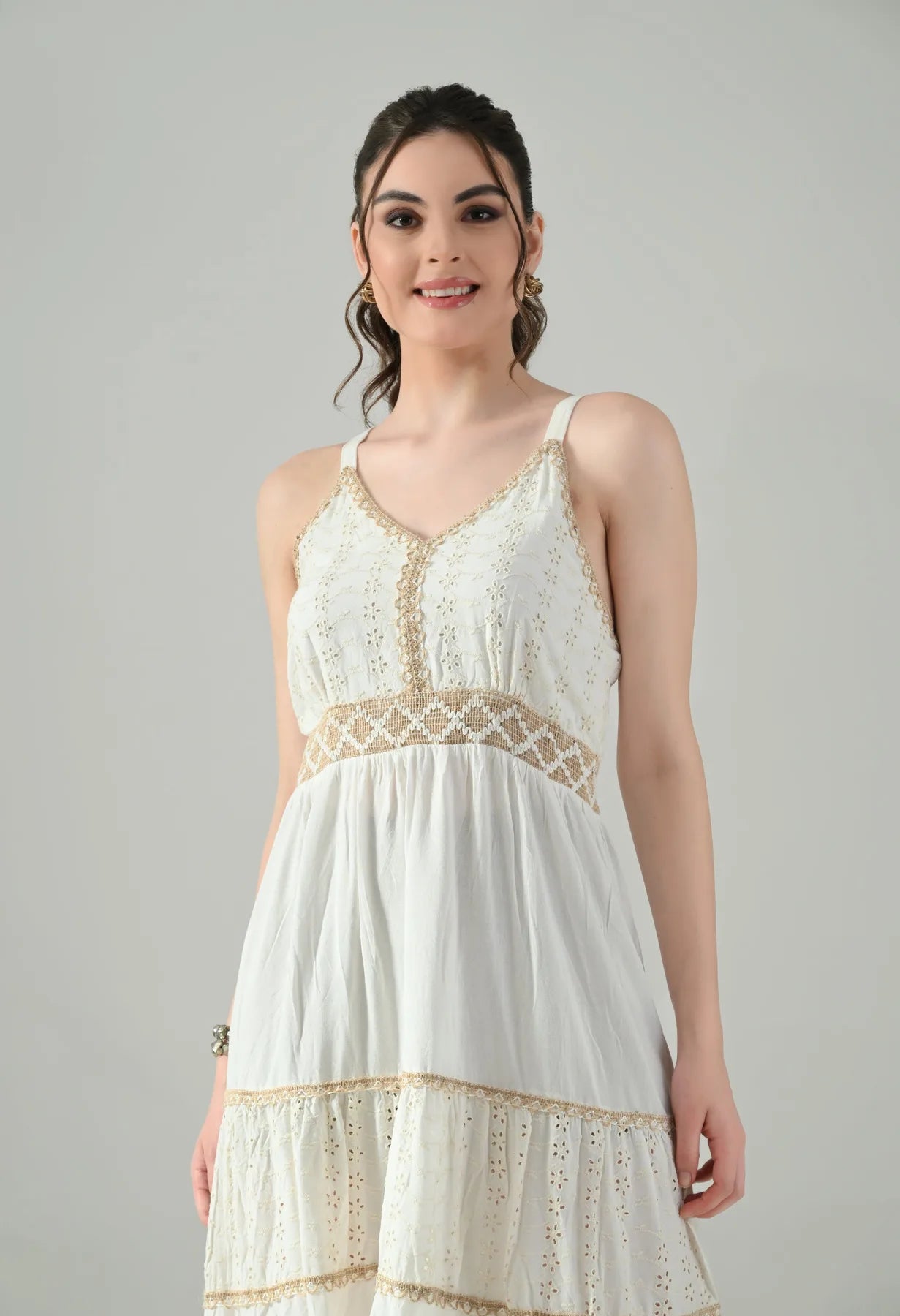 Serenade Schiffli Lace Dress