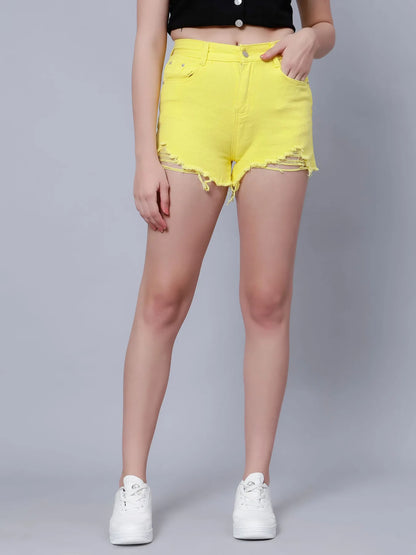 Hot Ripped Denim Shorts