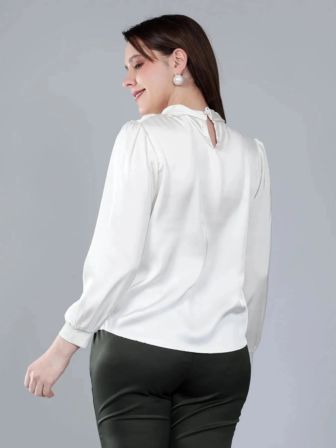 Mandarin Collar Blouse