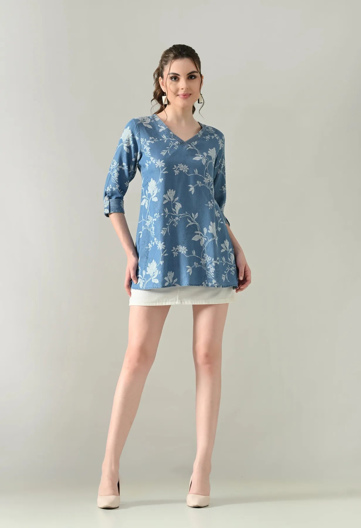 Stitch Bloom Blouse Top