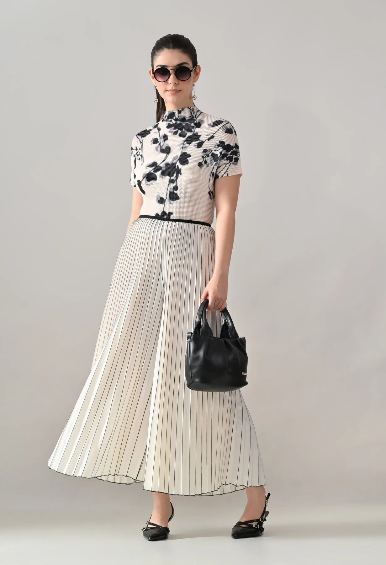 Textura Pleated Two-Piece Set