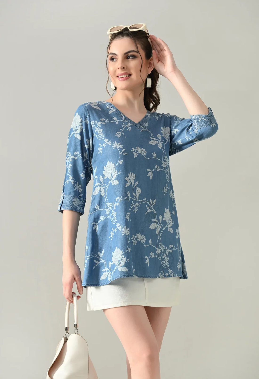 Stitch Bloom Blouse Top