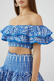 Cutout Off-Shoulder Two-Piece Set