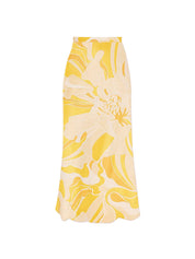 Flower Monokini With Skirt