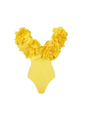 Flower Monokini With Skirt