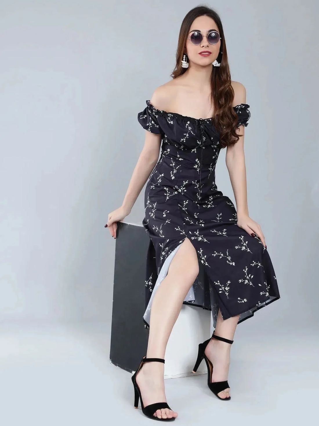 Ditsy Flower Print Dress