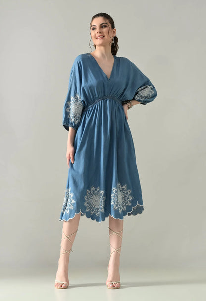 Blue Bloom Dress