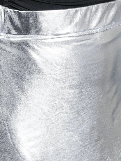 Metallic Short Skirt