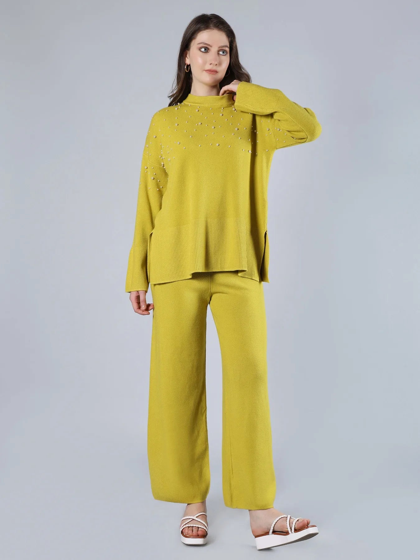 Pearl Detailed Two-Piece Set