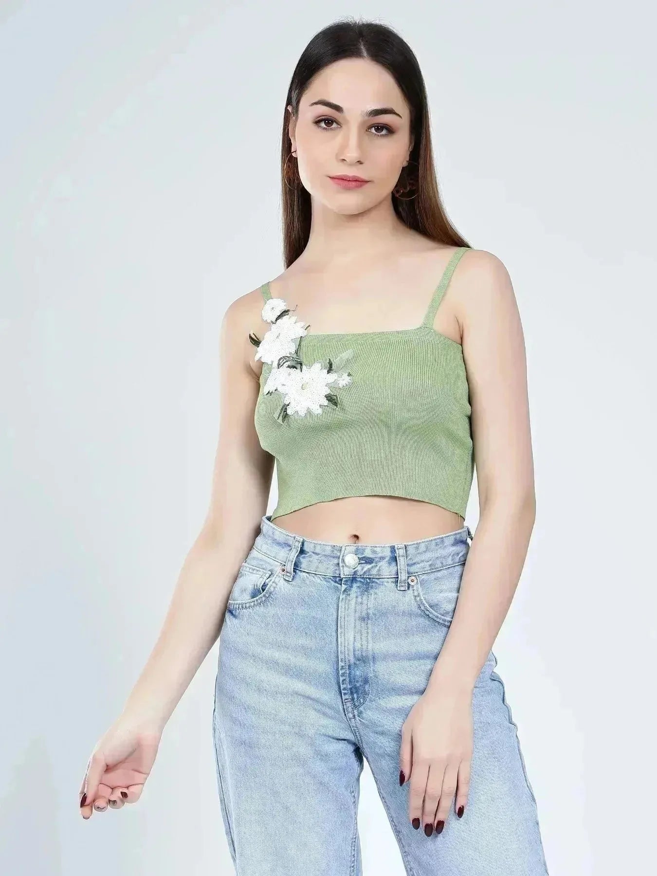 Floral Appliques Cami Top