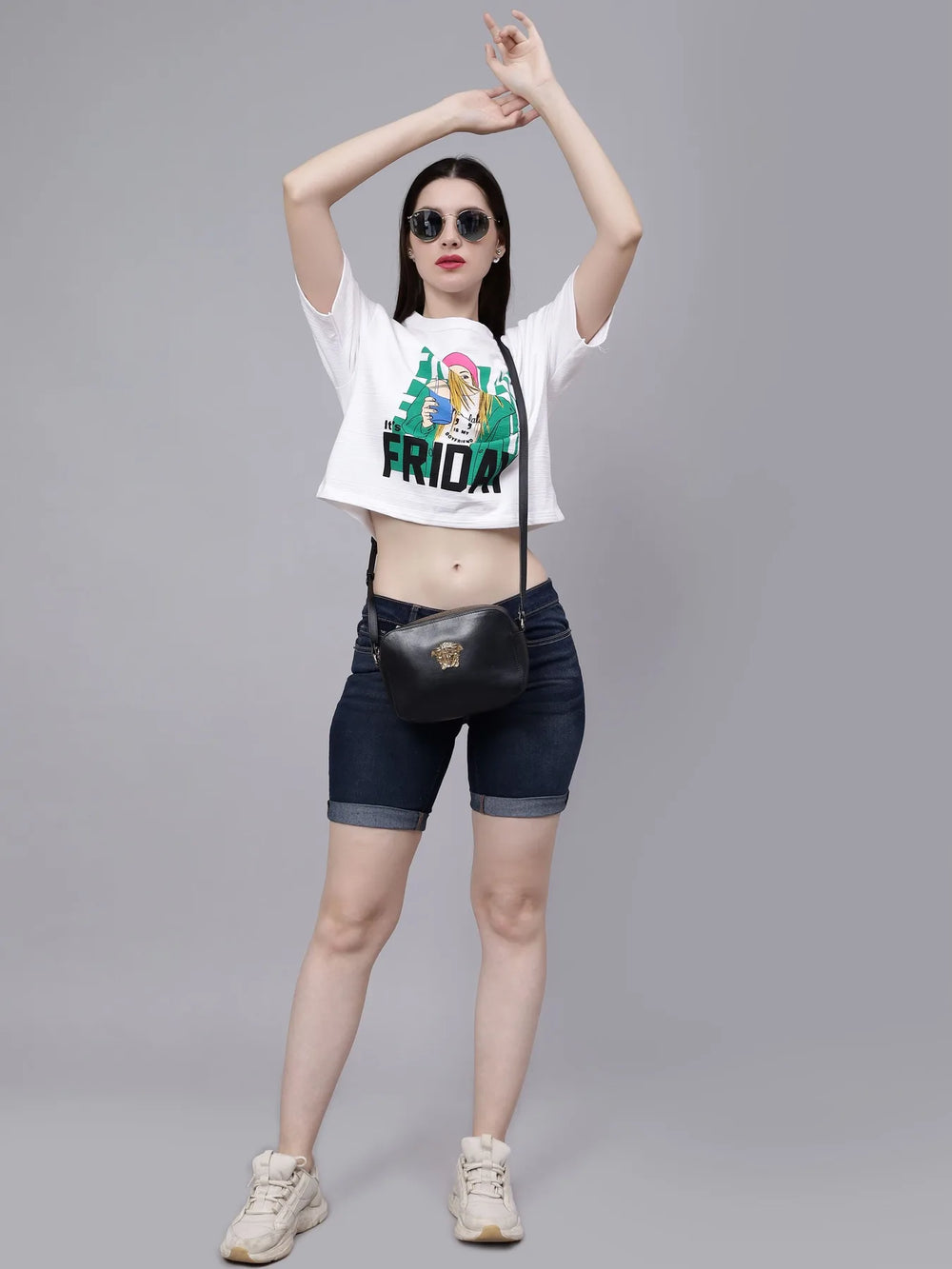 Friday Printed Crop T-Shirt