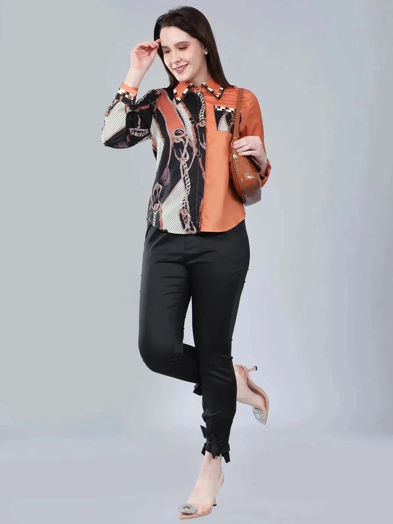 Colorblock Button Up Shirt