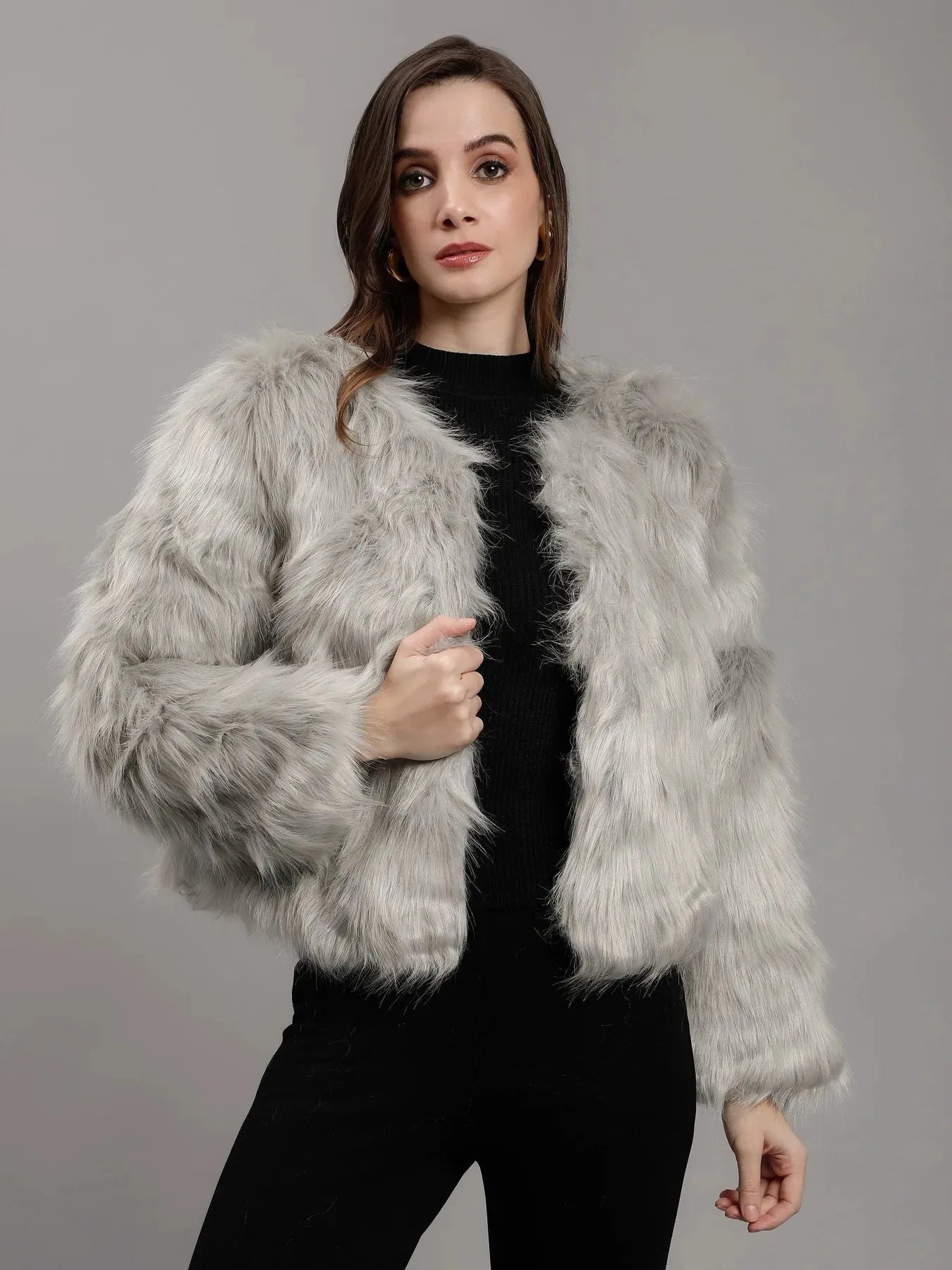Luxurious Faux Fur Coat